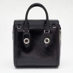 Alexander McQueen Black Leather Small Heroine Satchel