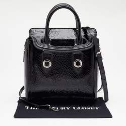 Alexander McQueen Black Leather Small Heroine Satchel
