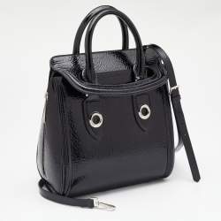 Alexander McQueen Black Leather Small Heroine Satchel