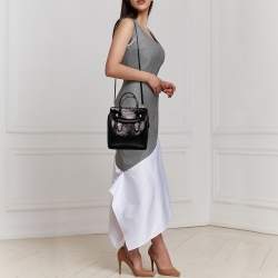 Alexander McQueen Black Leather Small Heroine Satchel