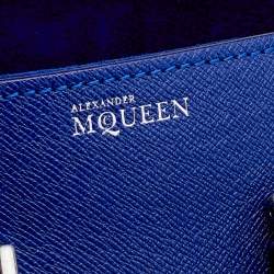 Alexander McQueen Blue Leather Mini Heroine Satchel