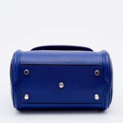 Alexander McQueen Blue Leather Mini Heroine Satchel