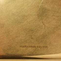 Alexander McQueen Gold Metal Small Jewelled Clutch