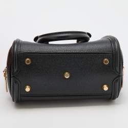 Alexander McQueen Black Leather Mini Heroine Satchel