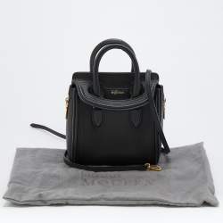Alexander McQueen Black Leather Mini Heroine Satchel
