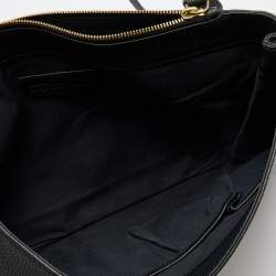 Pre Owned Alexander McQueen Black Leather Flap Clutch