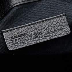 Pre Owned Alexander McQueen Black Leather Flap Clutch