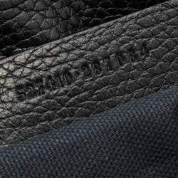 Pre Owned Alexander McQueen Black Leather Flap Clutch