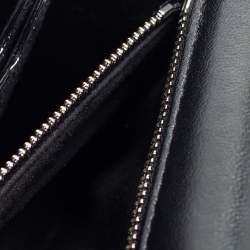 Pre Owned Alexander McQueen Black Graffiti Quilted Leather Small Jewel Shoulder Bag