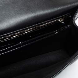 Pre Owned Alexander McQueen Black Graffiti Quilted Leather Small Jewel Shoulder Bag