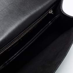 Pre Owned Alexander McQueen Black Graffiti Quilted Leather Small Jewel Shoulder Bag