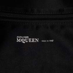 Pre Owned Alexander McQueen Pink Suede Crystal Embellished Skull Clutch