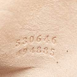 Pre Owned Alexander McQueen Black Embossed Croc Leather Skull Knuckle Duster Clutch