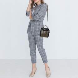 Pre Owned Alexander McQueen Black Leather Mini Studded Heroine Shoulder Bag