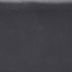 Pre Owned Alexander McQueen Black Leather Skull Knuckle Box Clutch