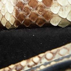 Pre Owned Alexander McQueen Multicolor Python Mini Heroine Bag