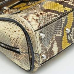 Pre Owned Alexander McQueen Multicolor Python Mini Heroine Bag