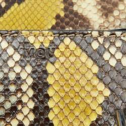 Pre Owned Alexander McQueen Multicolor Python Mini Heroine Bag