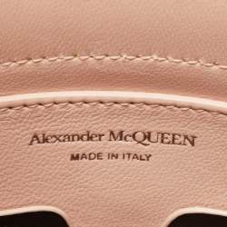 Alexander McQueen Yellow Leather Small The Curve Bucket Bag