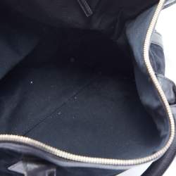 Pre Owned Alexander McQueen Black Suede and Leather De Manta Tote