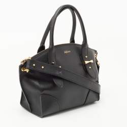 Alexander McQueen Black Leather Small Legend Satchel