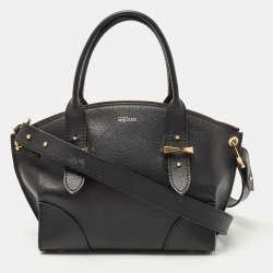 Alexander McQueen Black Leather Small Legend Satchel