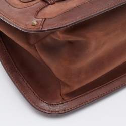 Pre Owned Alexander McQueen Brown Leather Shoulder Bag