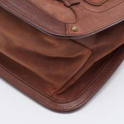 Pre Owned Alexander McQueen Brown Leather Shoulder Bag