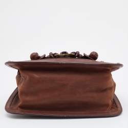 Pre Owned Alexander McQueen Brown Leather Shoulder Bag