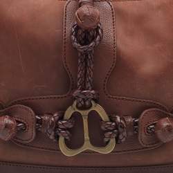 Pre Owned Alexander McQueen Brown Leather Shoulder Bag