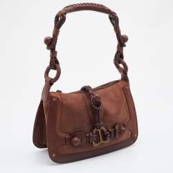 Pre Owned Alexander McQueen Brown Leather Shoulder Bag