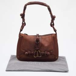 Pre Owned Alexander McQueen Brown Leather Shoulder Bag