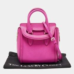 Alexander McQueen Fuchsia Leather Mini Heroine Satchel