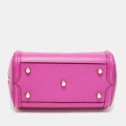 Alexander McQueen Fuchsia Leather Mini Heroine Satchel