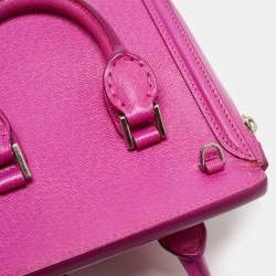 Alexander McQueen Fuchsia Leather Mini Heroine Satchel