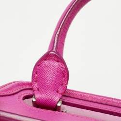 Alexander McQueen Fuchsia Leather Mini Heroine Satchel