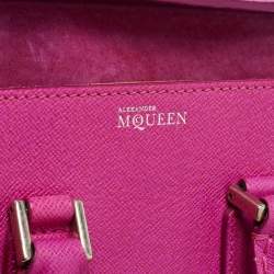 Alexander McQueen Fuchsia Leather Mini Heroine Satchel