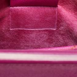 Alexander McQueen Fuchsia Leather Mini Heroine Satchel