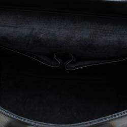 Pre Owned Alexander McQueen Black Leather Medium Heroine Tote