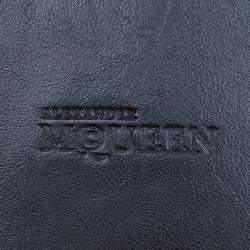 Pre Owned Alexander McQueen Black Leather Medium Heroine Tote