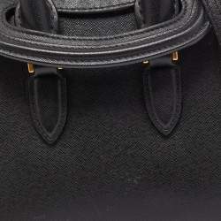 Pre Owned Alexander McQueen Black Leather Mini Heroine Satchel