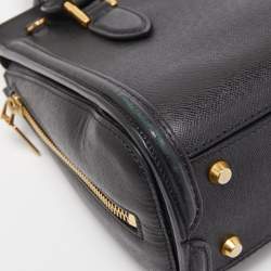 Pre Owned Alexander McQueen Black Leather Mini Heroine Satchel