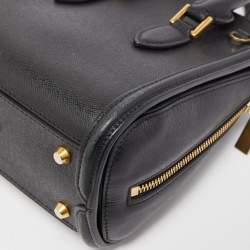 Pre Owned Alexander McQueen Black Leather Mini Heroine Satchel