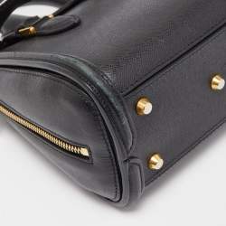 Pre Owned Alexander McQueen Black Leather Mini Heroine Satchel