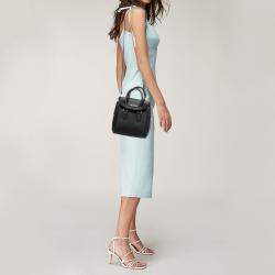 Pre Owned Alexander McQueen Black Leather Mini Heroine Satchel