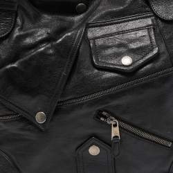 Pre Owned Alexander McQueen Black Leather Faithful Tote