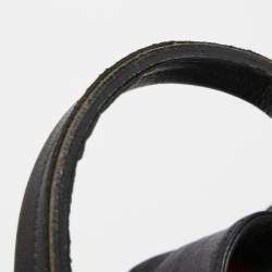 Pre Owned Alexander McQueen Black Leather Faithful Tote