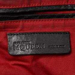 Pre Owned Alexander McQueen Black Leather Faithful Tote