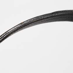 Pre Owned Alexander McQueen Black Leather Faithful Tote