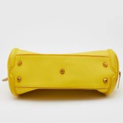 Pre Owned Alexander McQueen Yellow Leather Medium Heroine Satchel